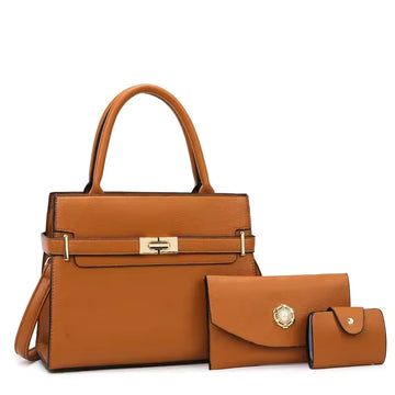 3-teiliges Handtaschen-Set Eleganz