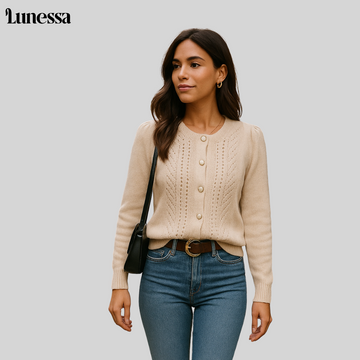 Lunessa ™ Amélie Cardigan - Eleganz Für Alltag & Büro