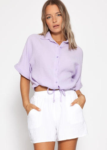 Muslosin bluse mess Tugbband - Flieder