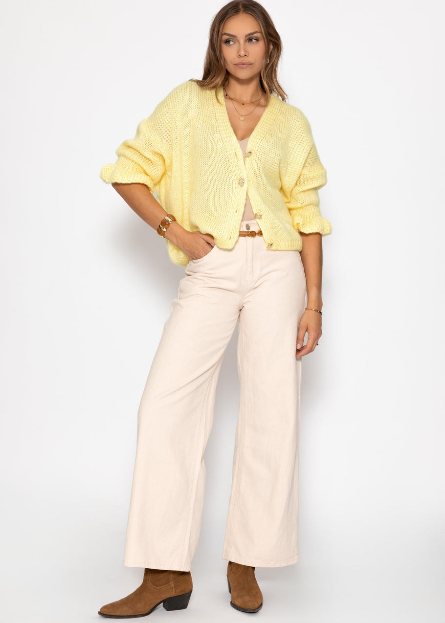 Strickcardigan Exclusoves Herbst -essenziale - Buttergelb