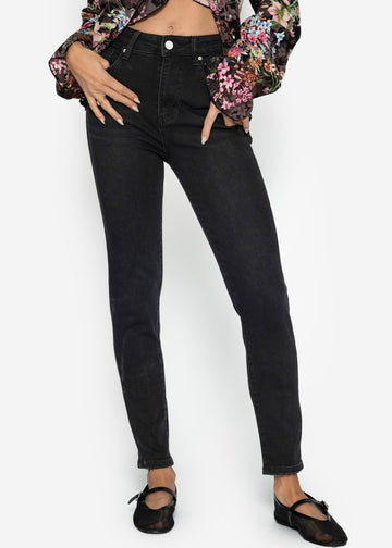 Jean skinny highwaist - Schwarz