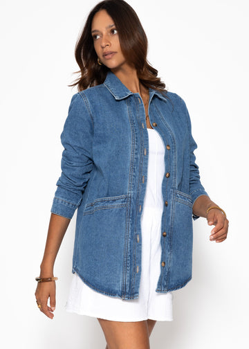 Jeansjacke - Blau