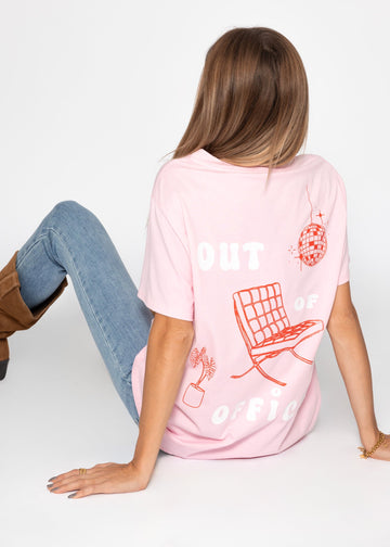 T-shirt surdimensionné MIT PRINT - ROSA