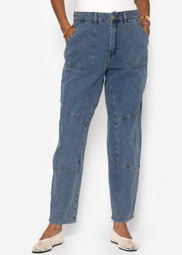 Jeans en ajustement détendu - Blau