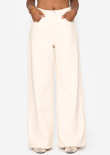 Breda ben jeans mit hohem bund - beige