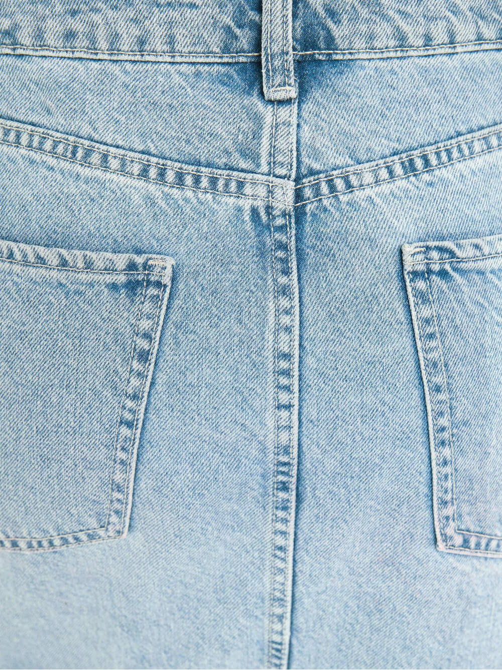 Long denim skirt