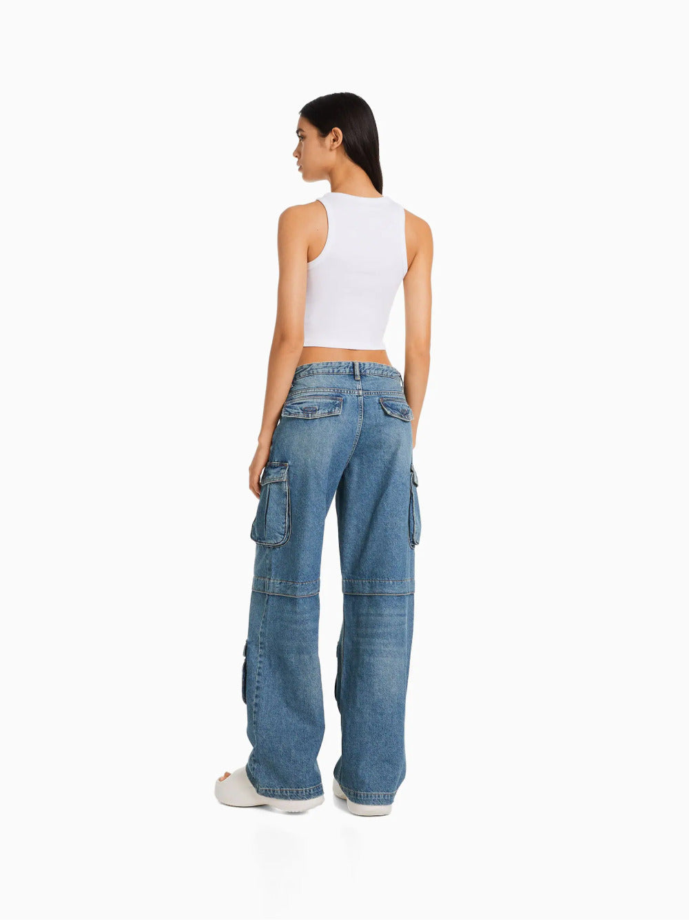 Multi-pocket cargo jeans