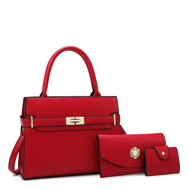 3-teiliges Handtaschen-Set Eleganz