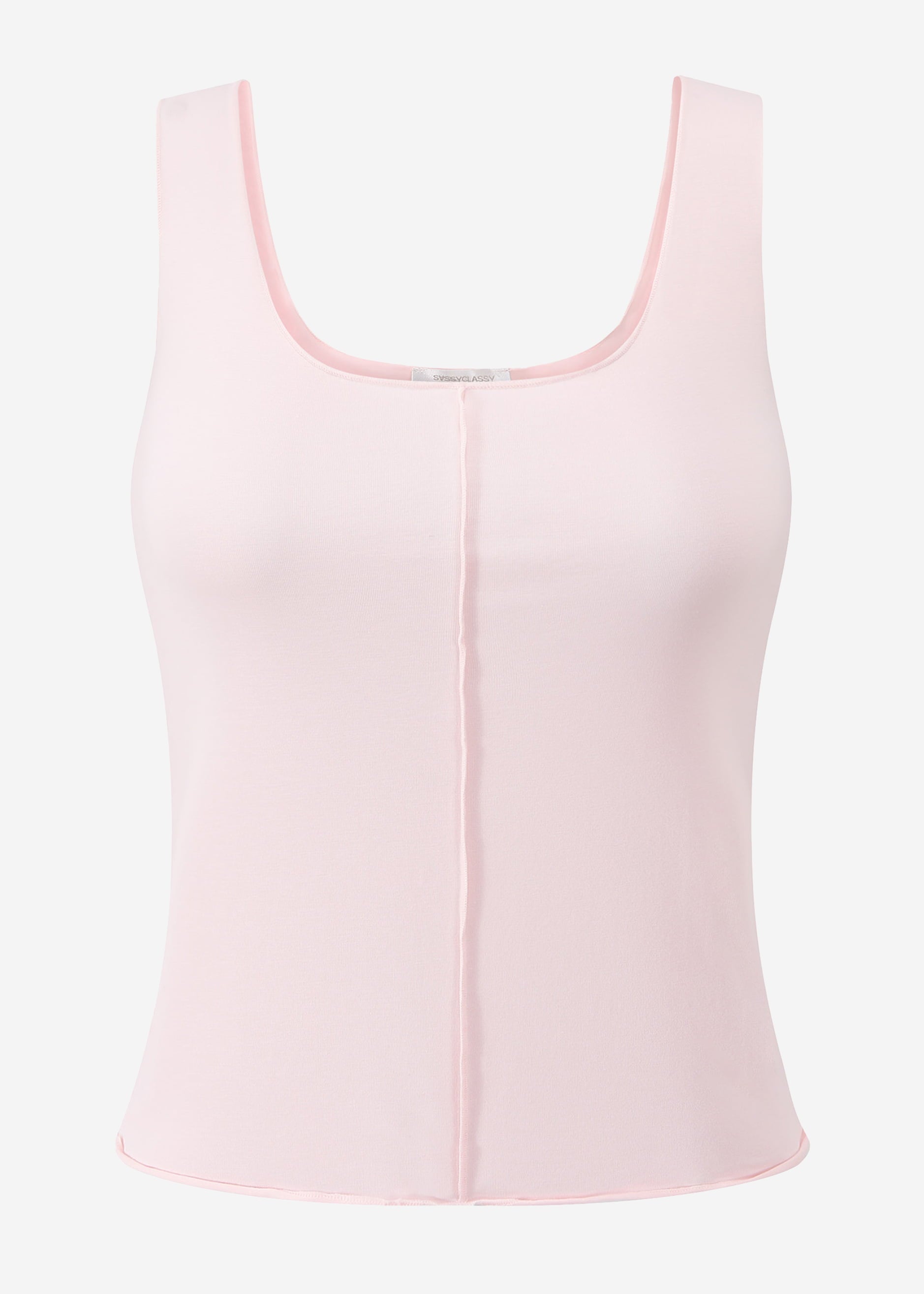 Topp MIT Ziernaht - Rosa