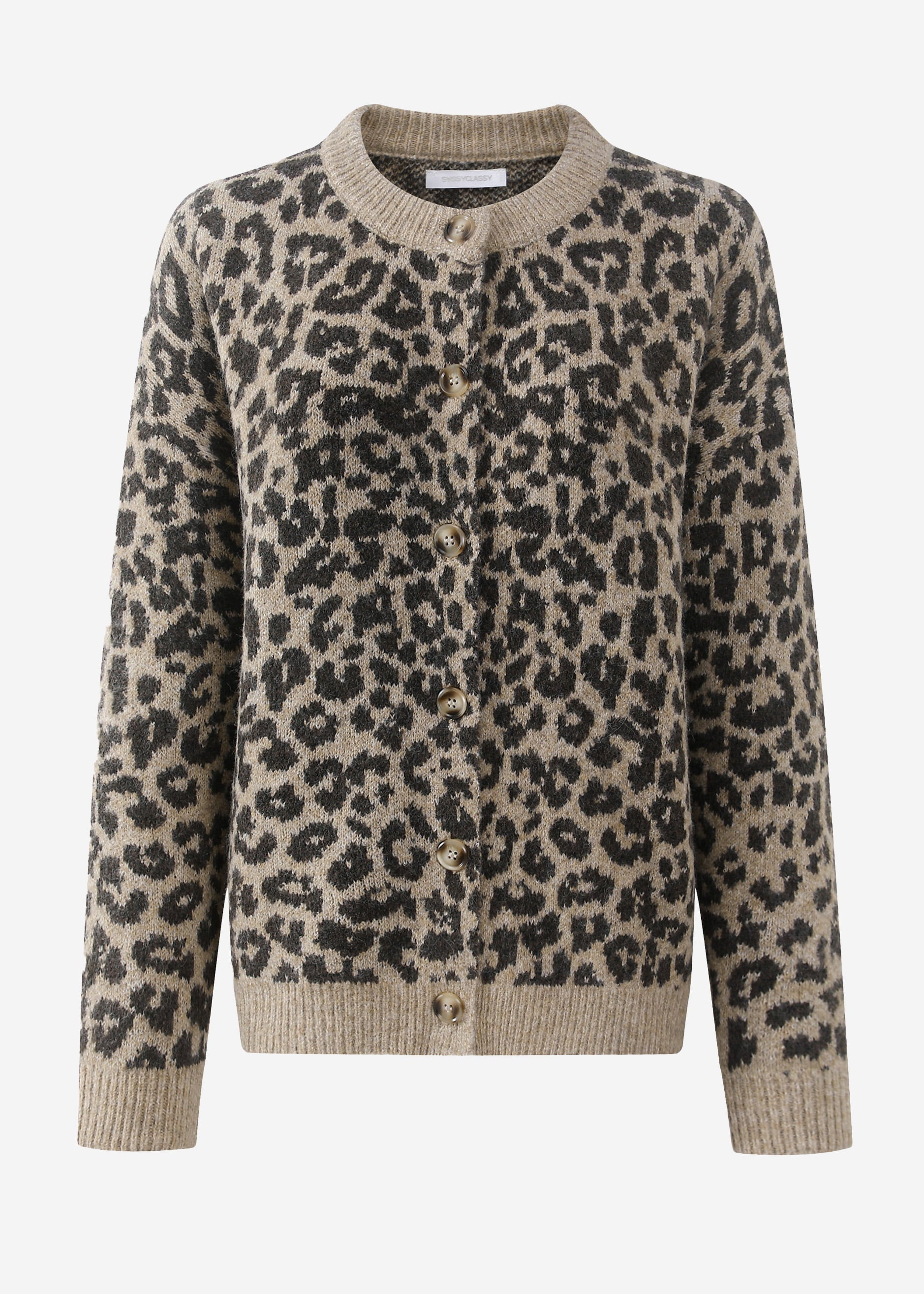 Cardigan Mit Leo -Muster - Braun