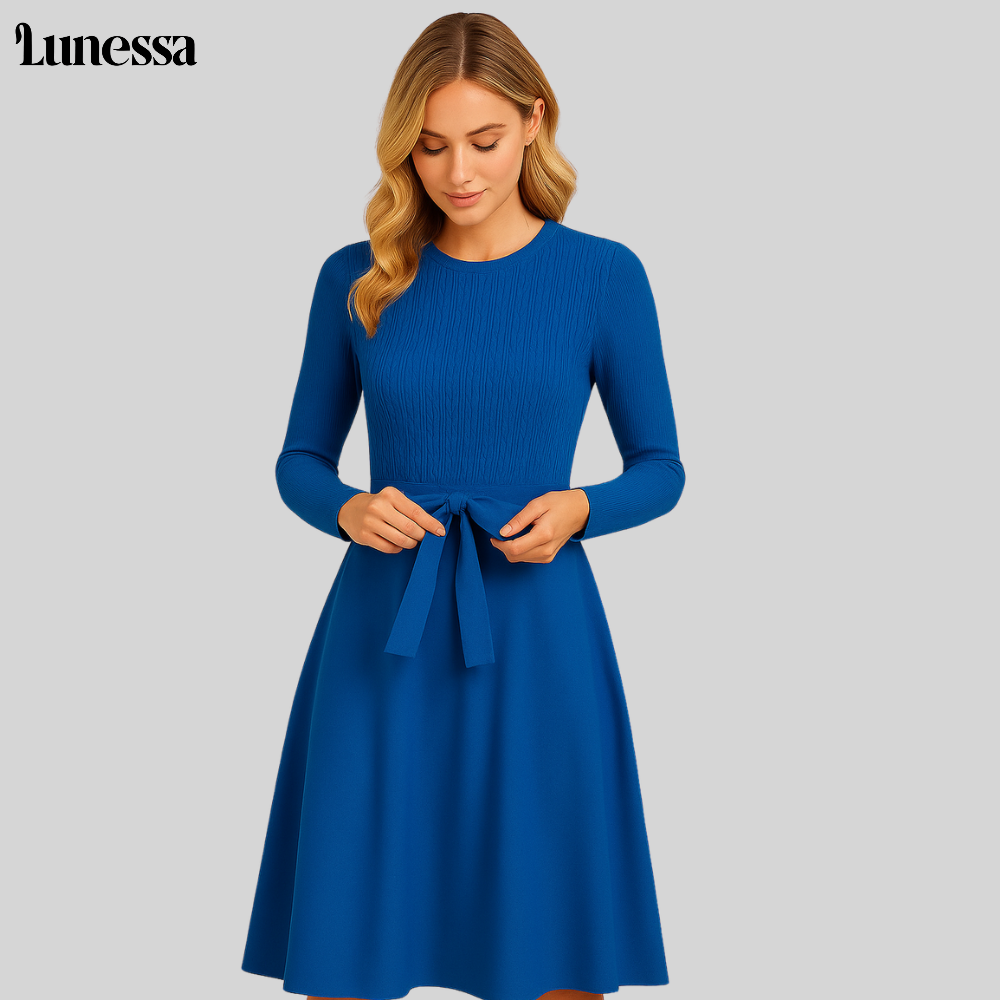 Lunessa ™ Celina Knopf-Strrickkleid
