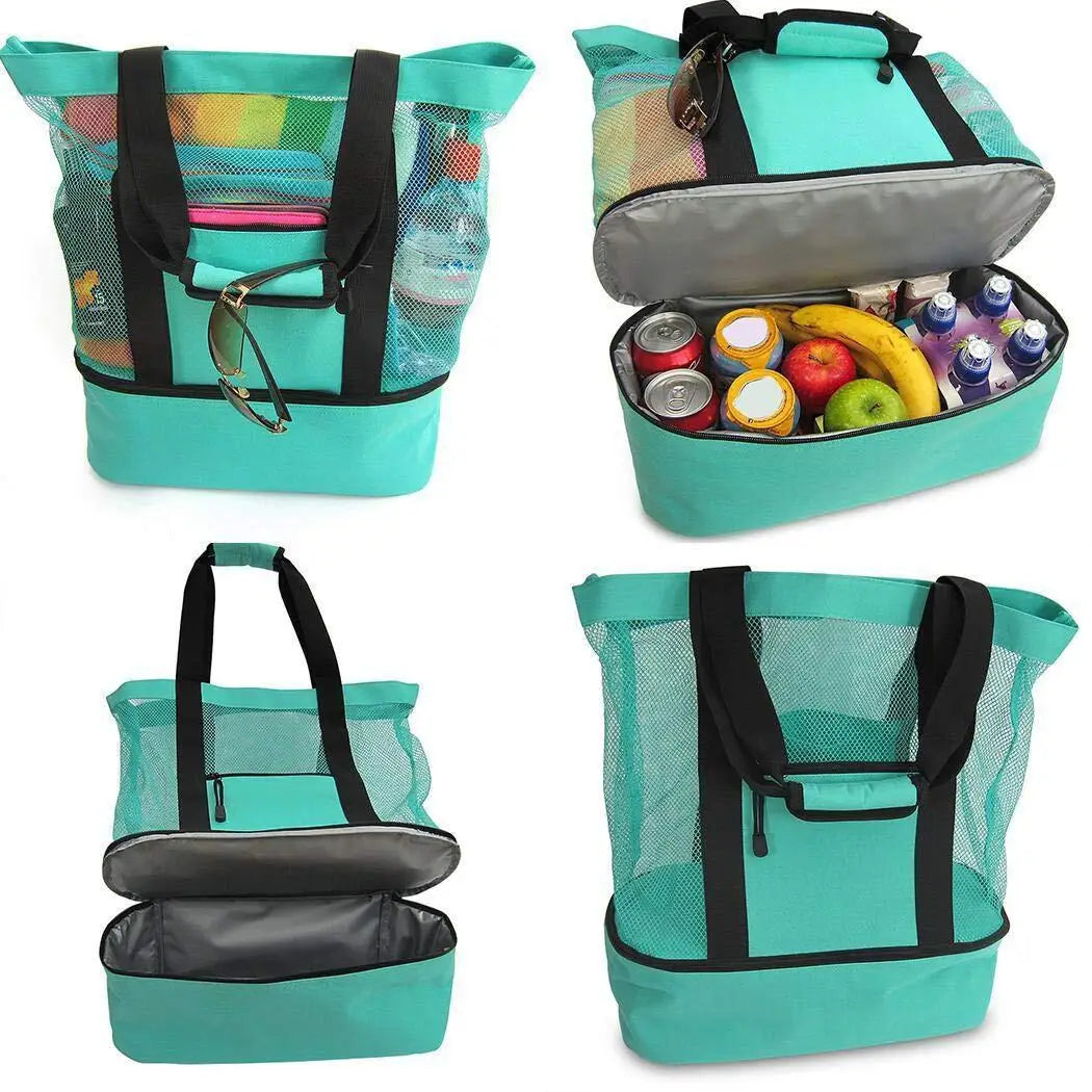 Lunessa ™ Meshcool Strandtasche - 2-en-1 mit kühlfach