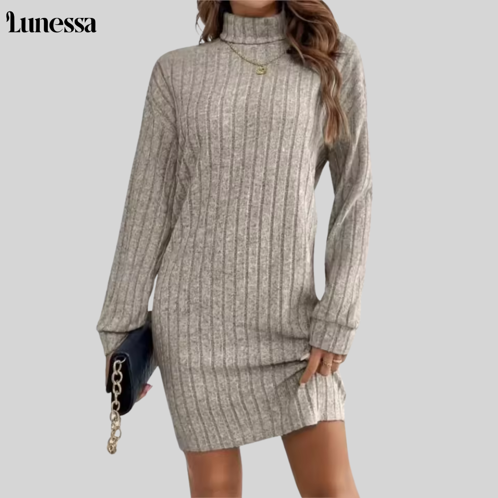 Lunessa ™ noire Élegance Strickkleid