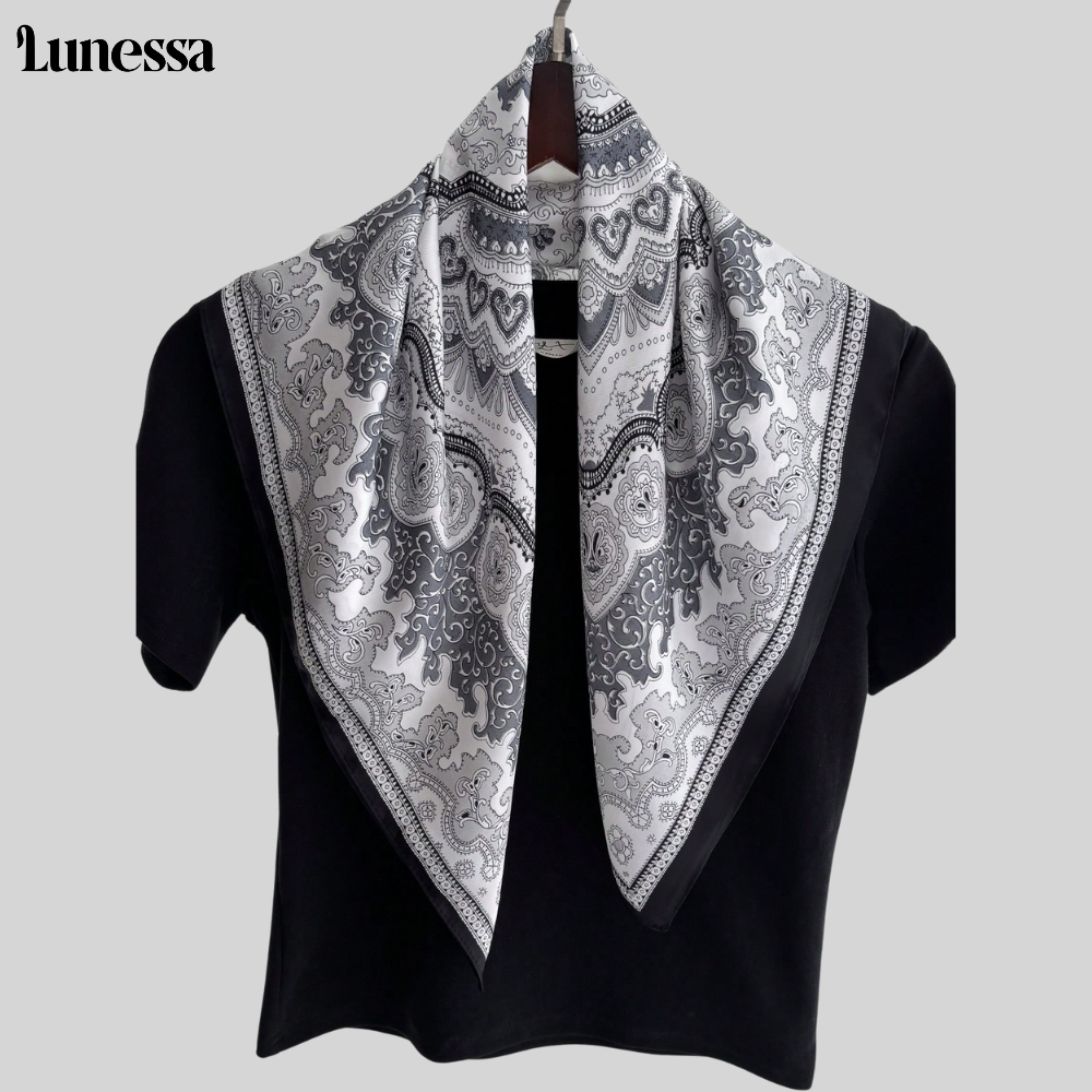 Lunessa ™ Seiden-Printchal - Vielseitige Eleganz Für Jeden Anlass