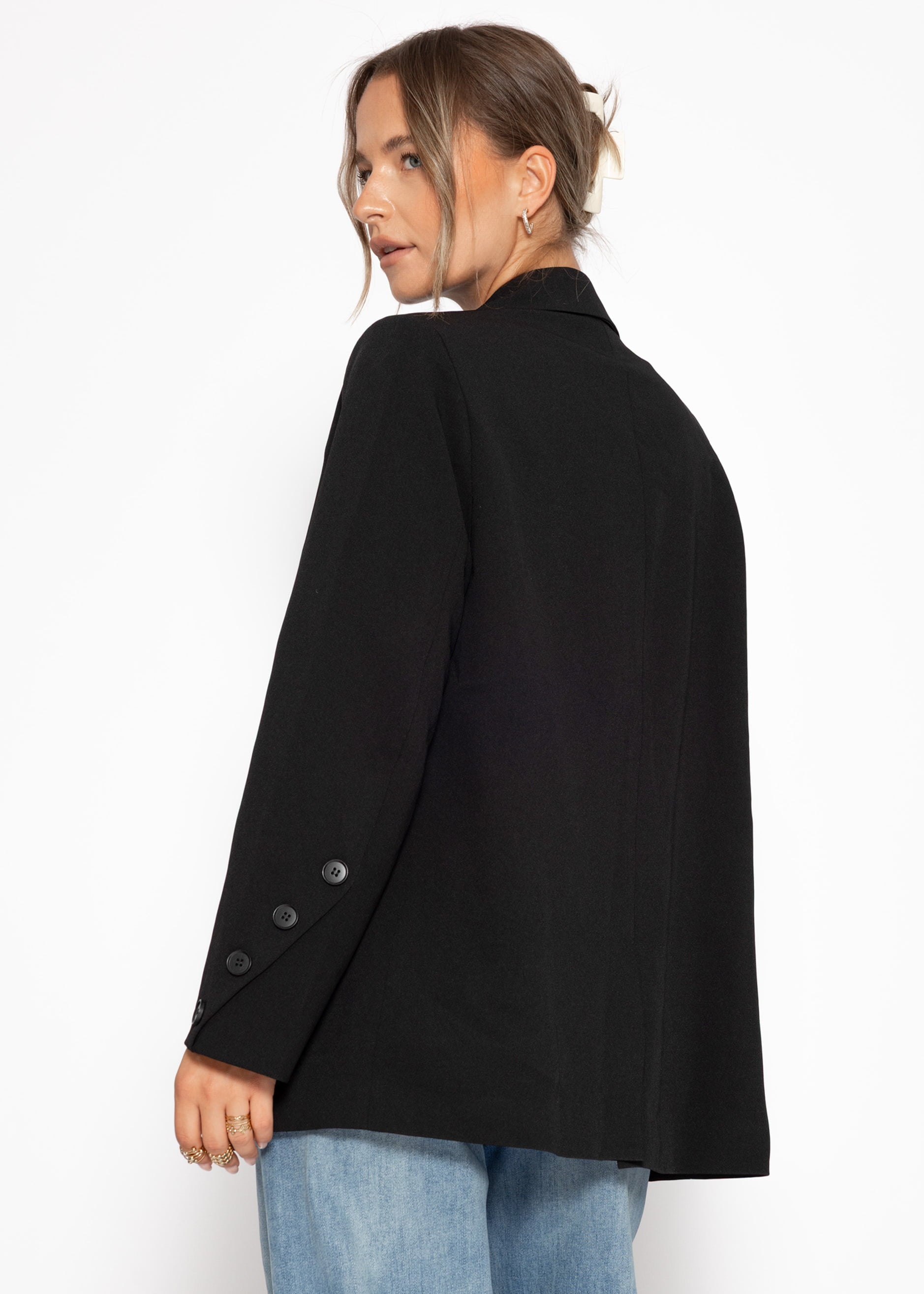 Blazer surdimensionné - Schwarz
