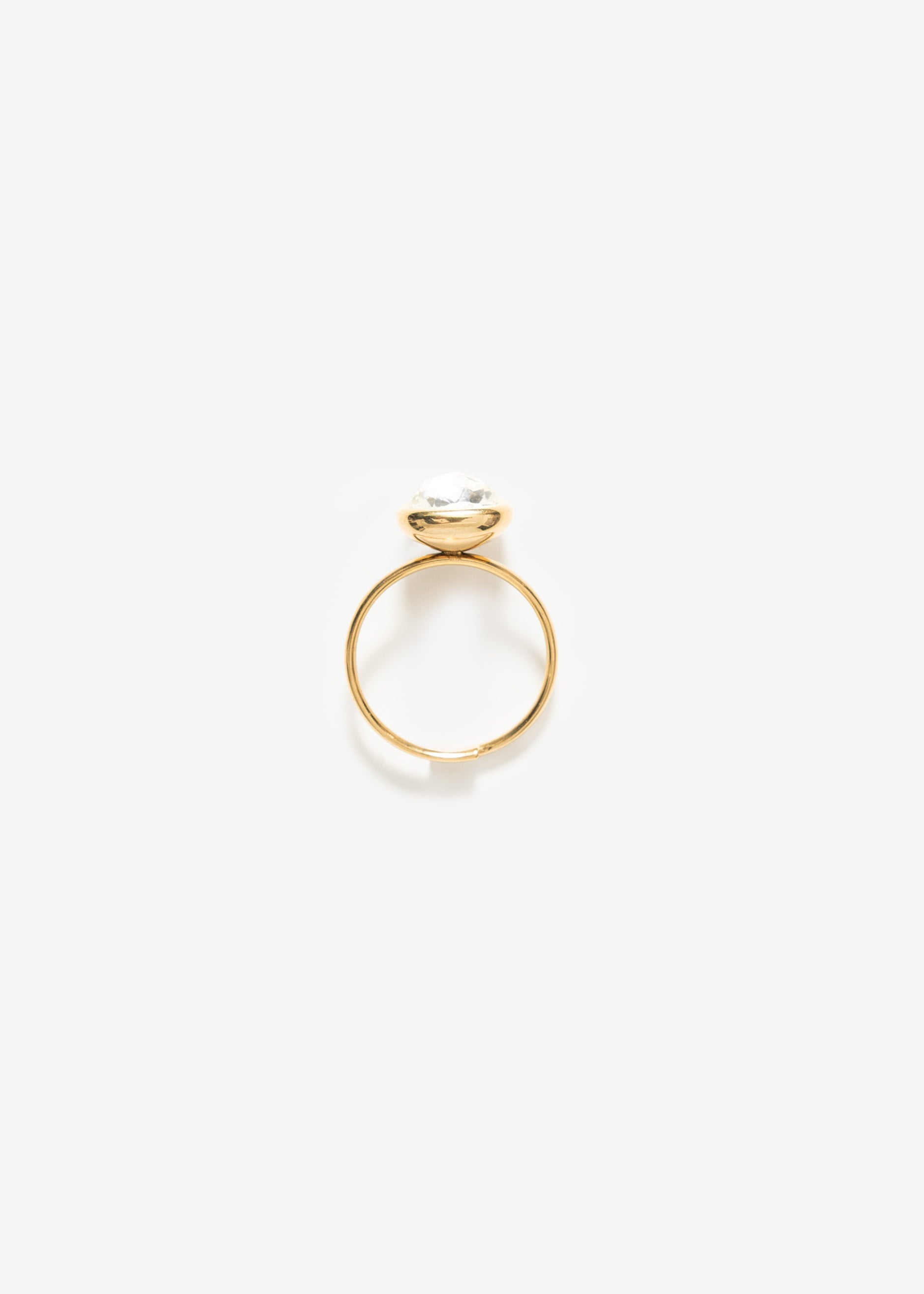 Ring MIT transparenttem Schmuckstein - Gold