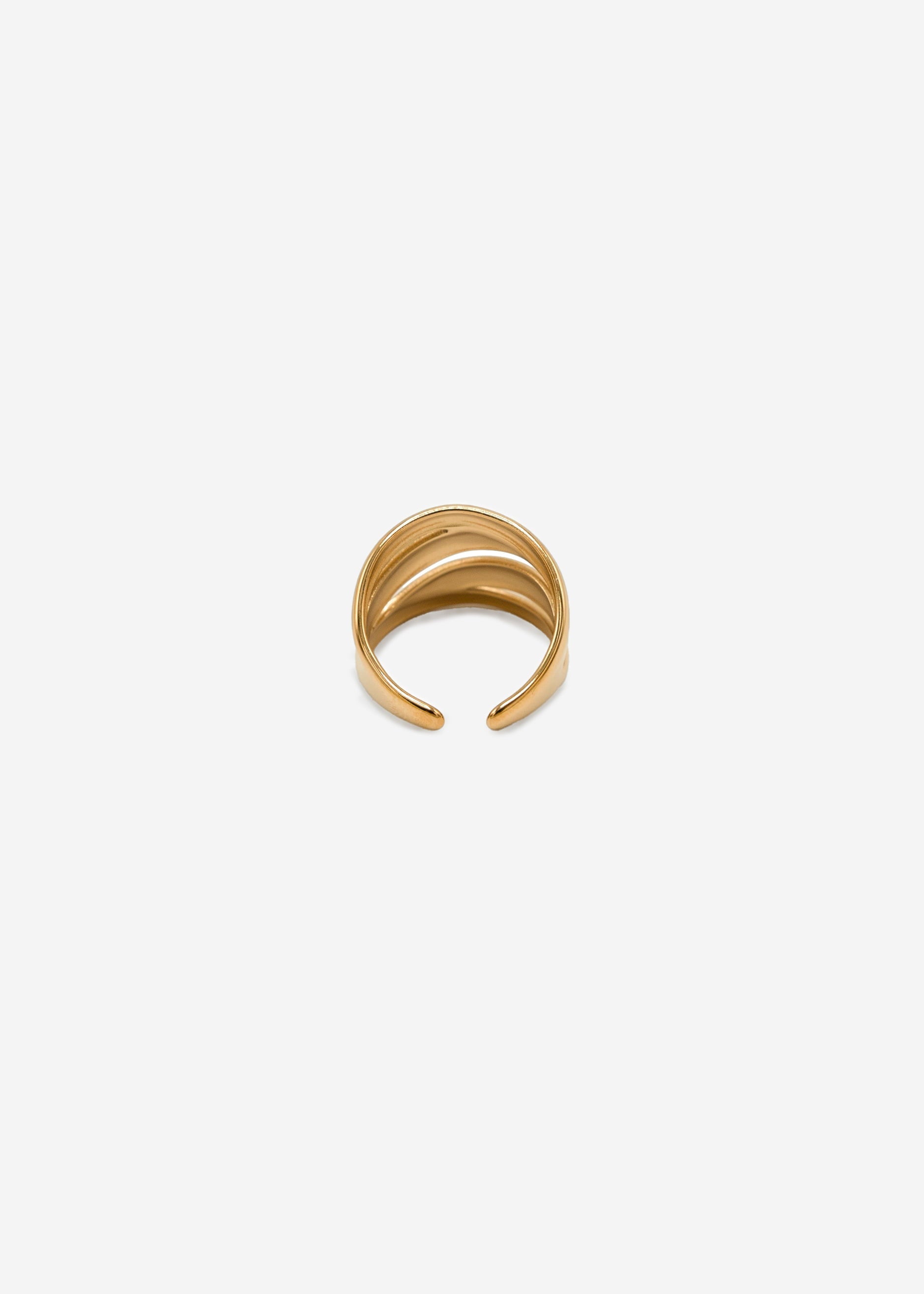 Breiter, Verschlunungener Ring - Guld