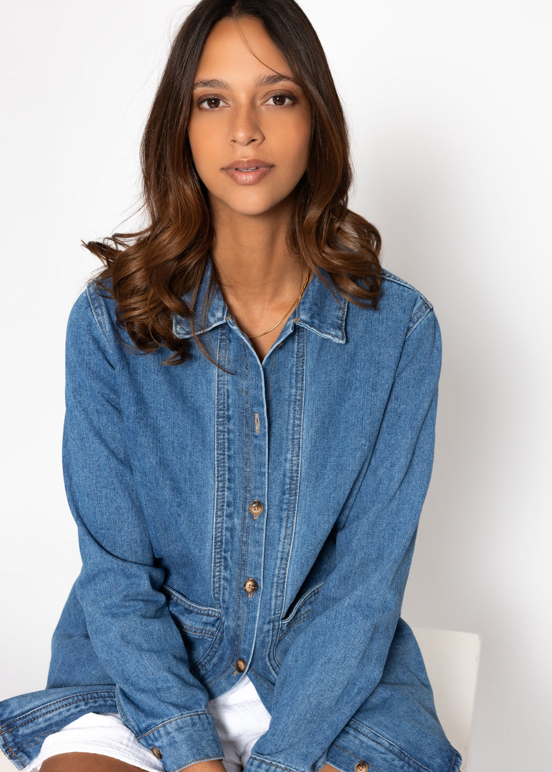 Jeansjacke - Blau