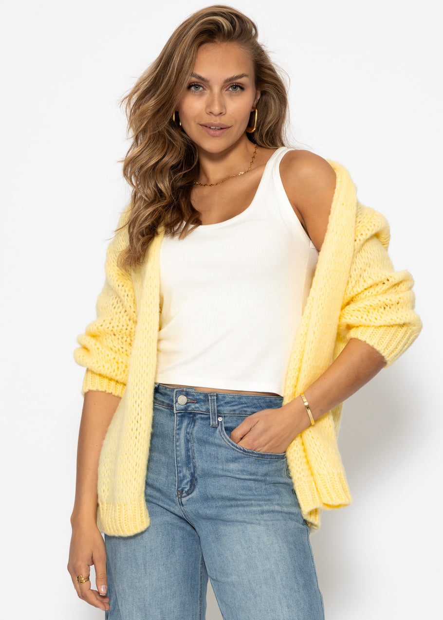 Cardigan surdimensionné - Buttergelb