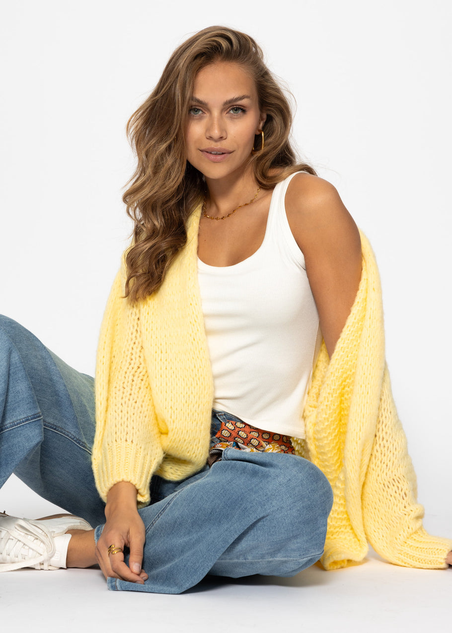 Cardigan surdimensionné - Buttergelb
