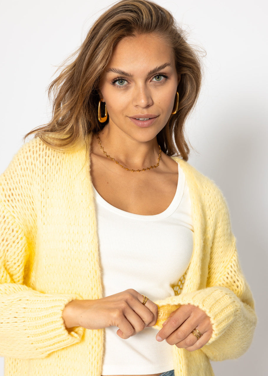 Cardigan surdimensionné - Buttergelb