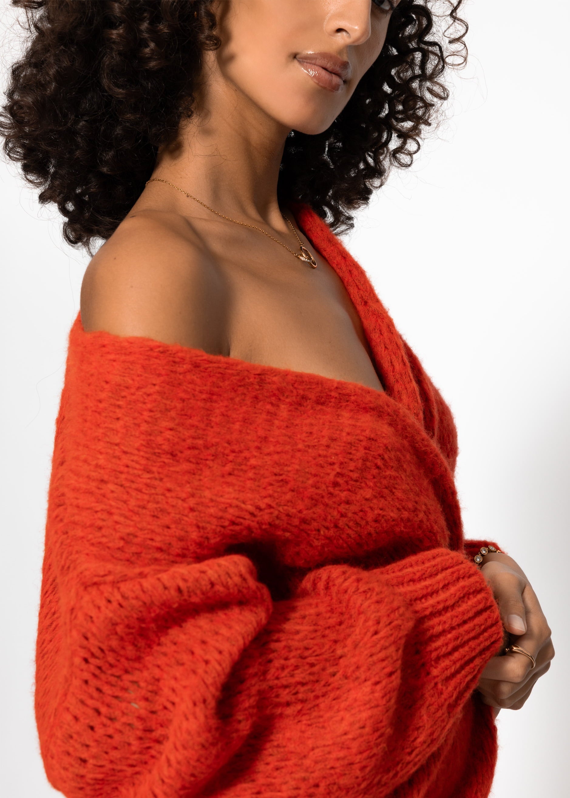 Cardigan surdimensionné - Rot