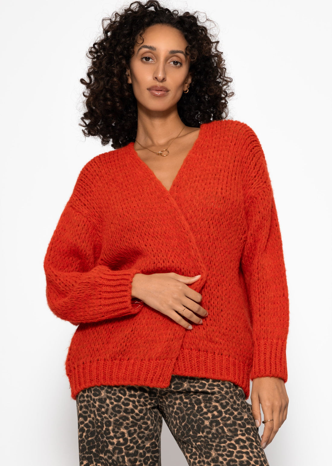 Cardigan surdimensionné - Rot