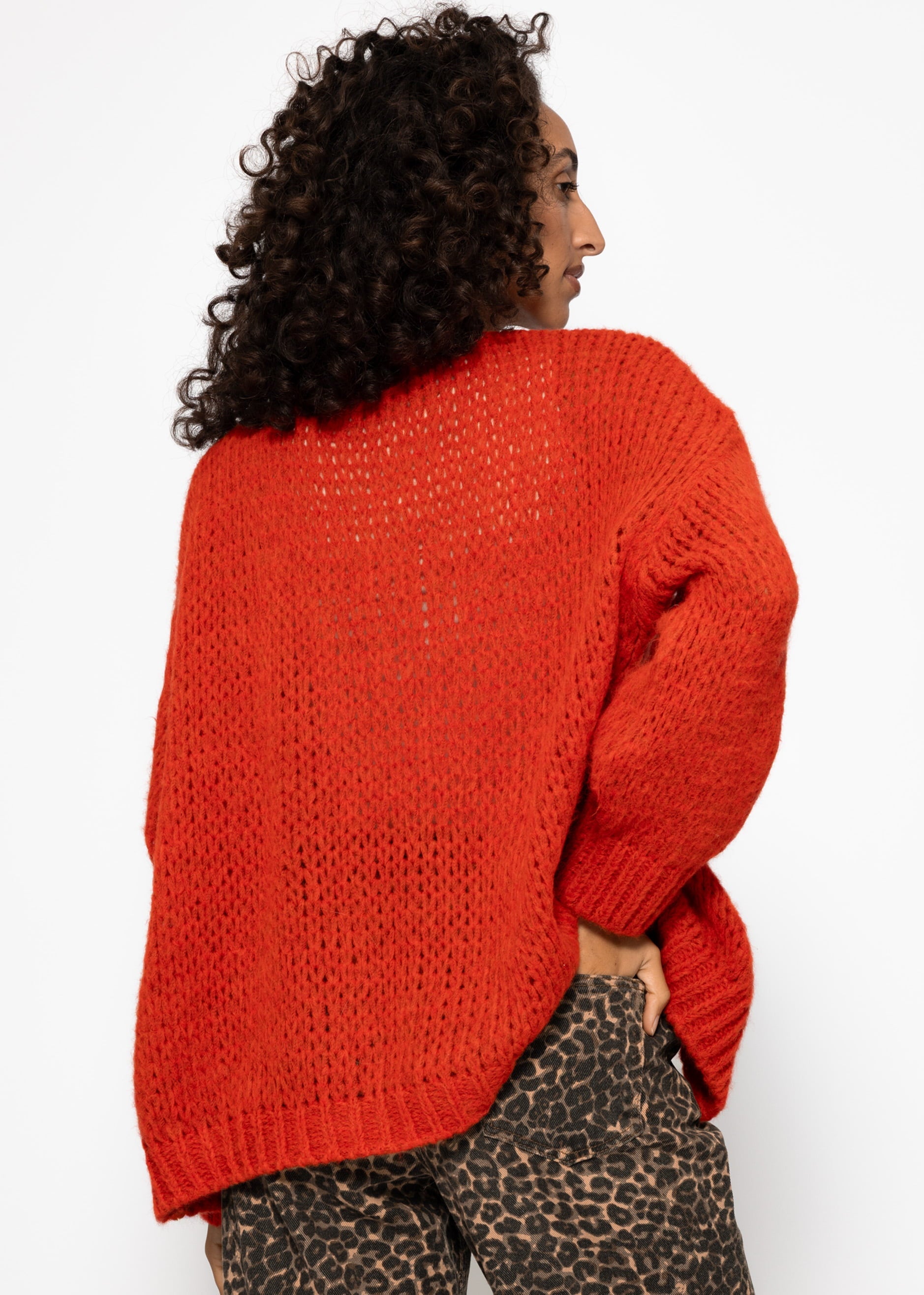 Cardigan surdimensionné - Rot