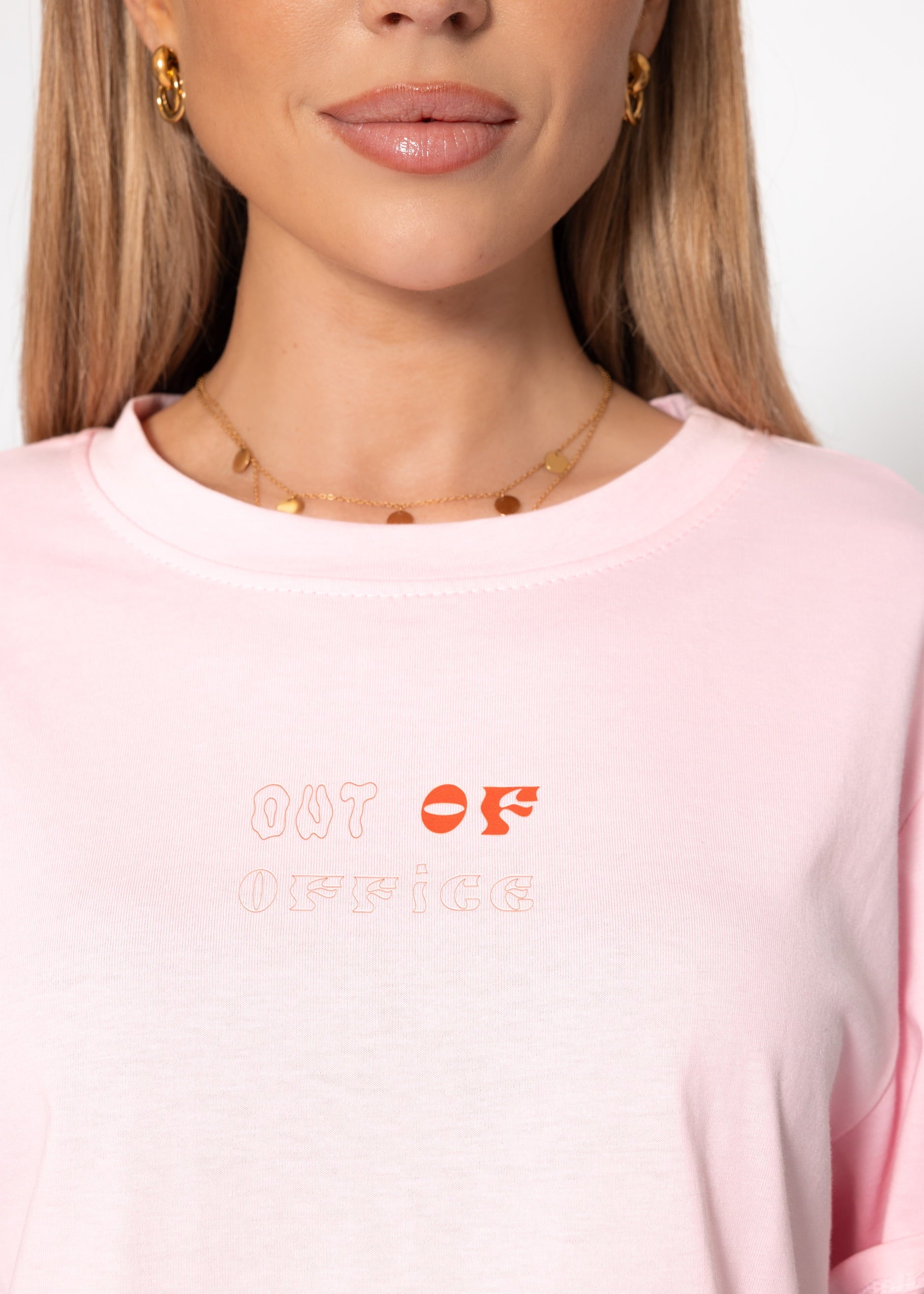 T-shirt surdimensionné MIT PRINT - ROSA