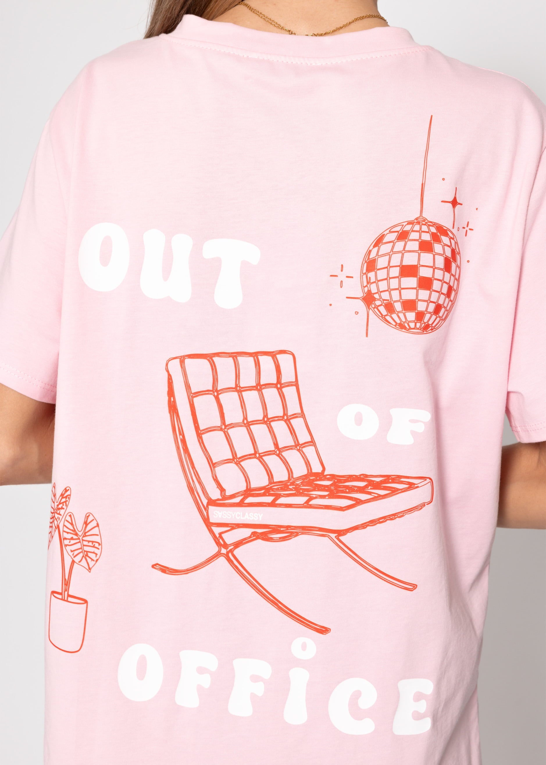 T-shirt surdimensionné MIT PRINT - ROSA