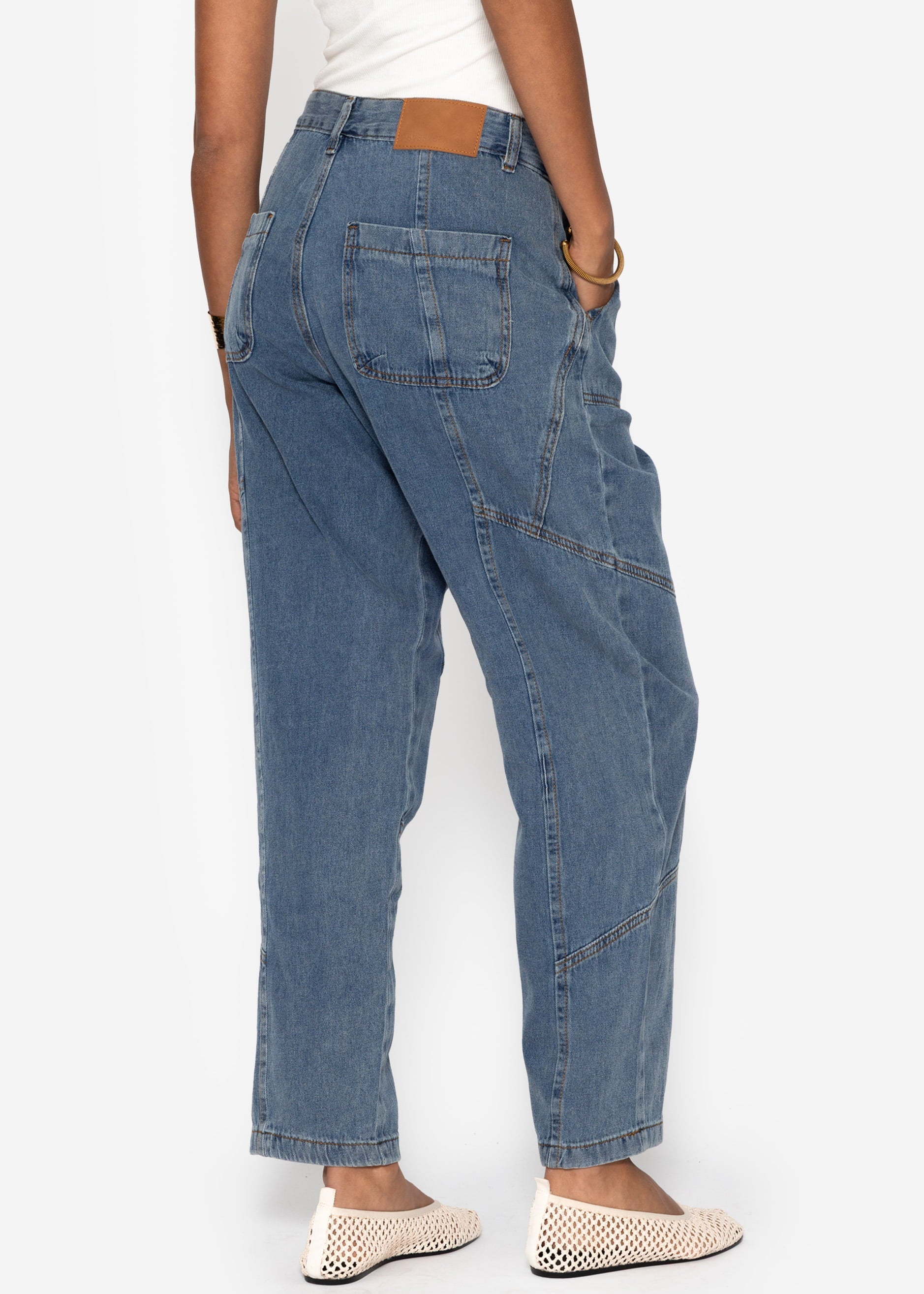 Relaxéiert fit Jeans - Blau