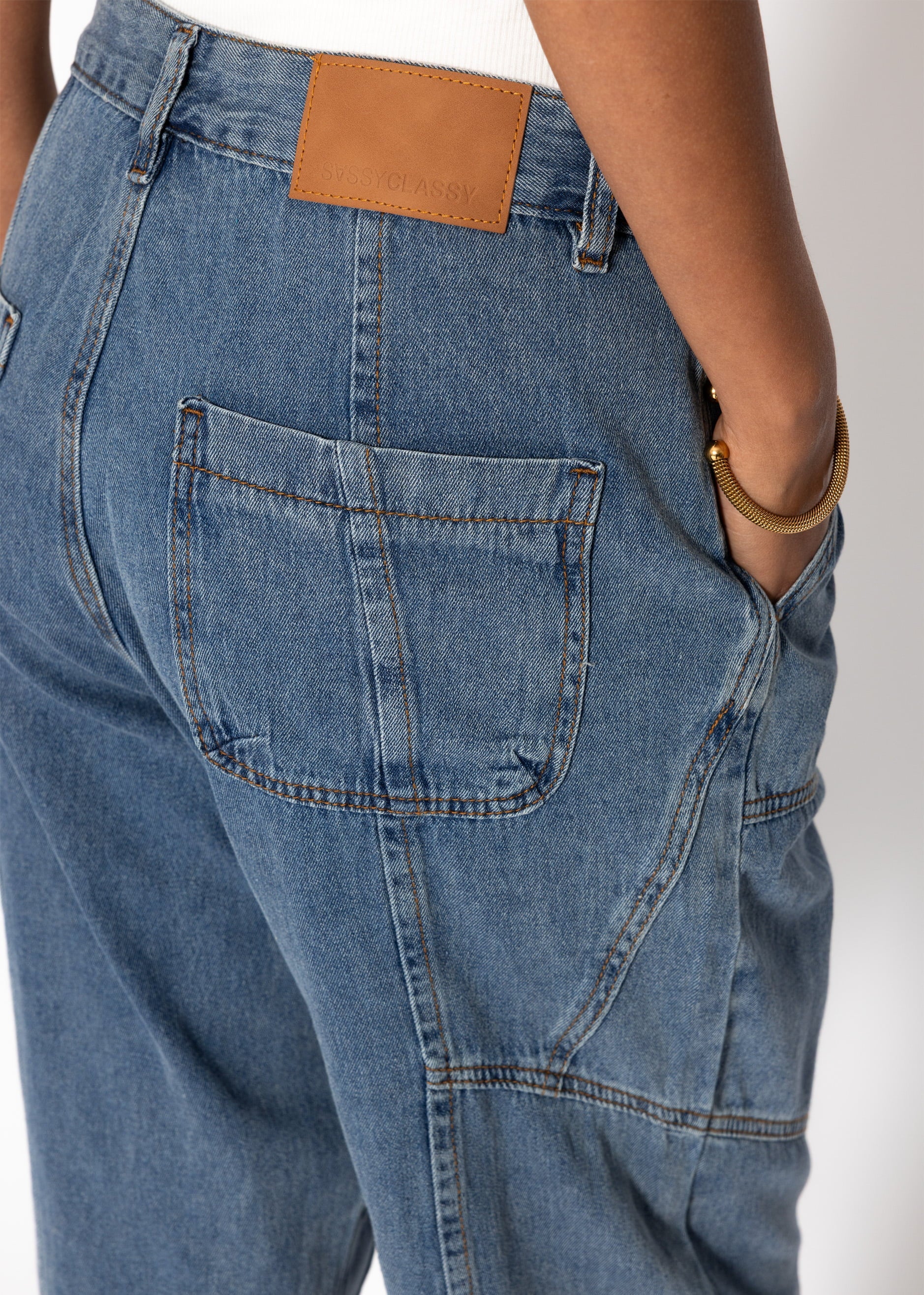 Relaxéiert fit Jeans - Blau