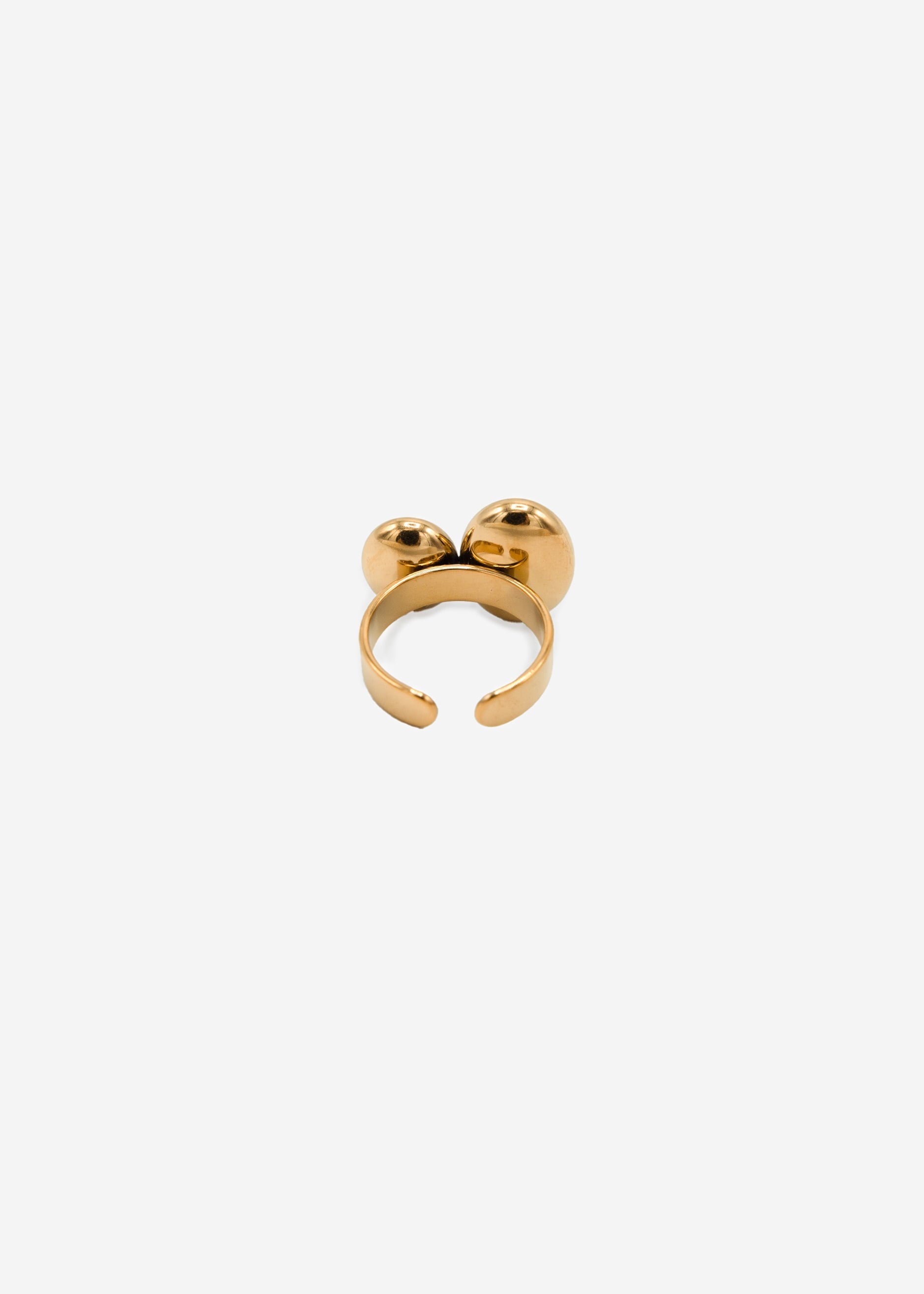 Ring MIT 2 Schmucksteinen - Guld