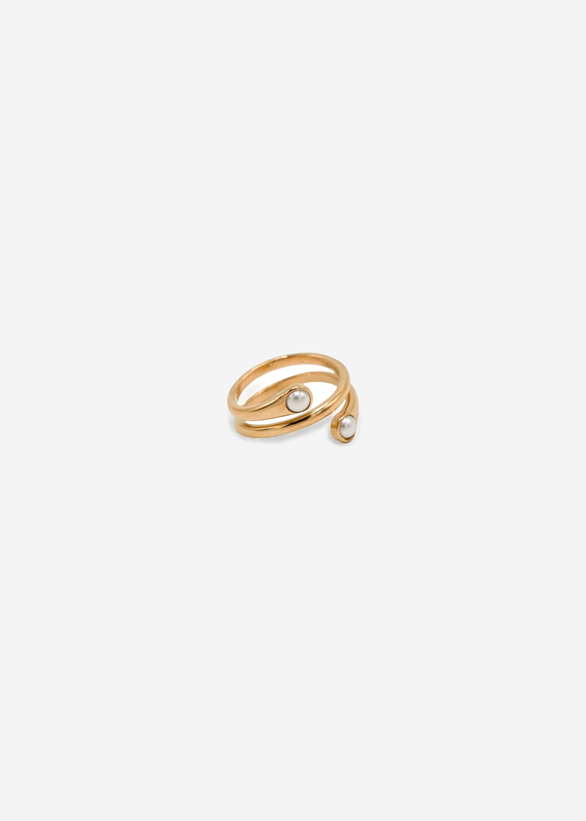Verwäertunge Ringer Ring Mitning - Gold