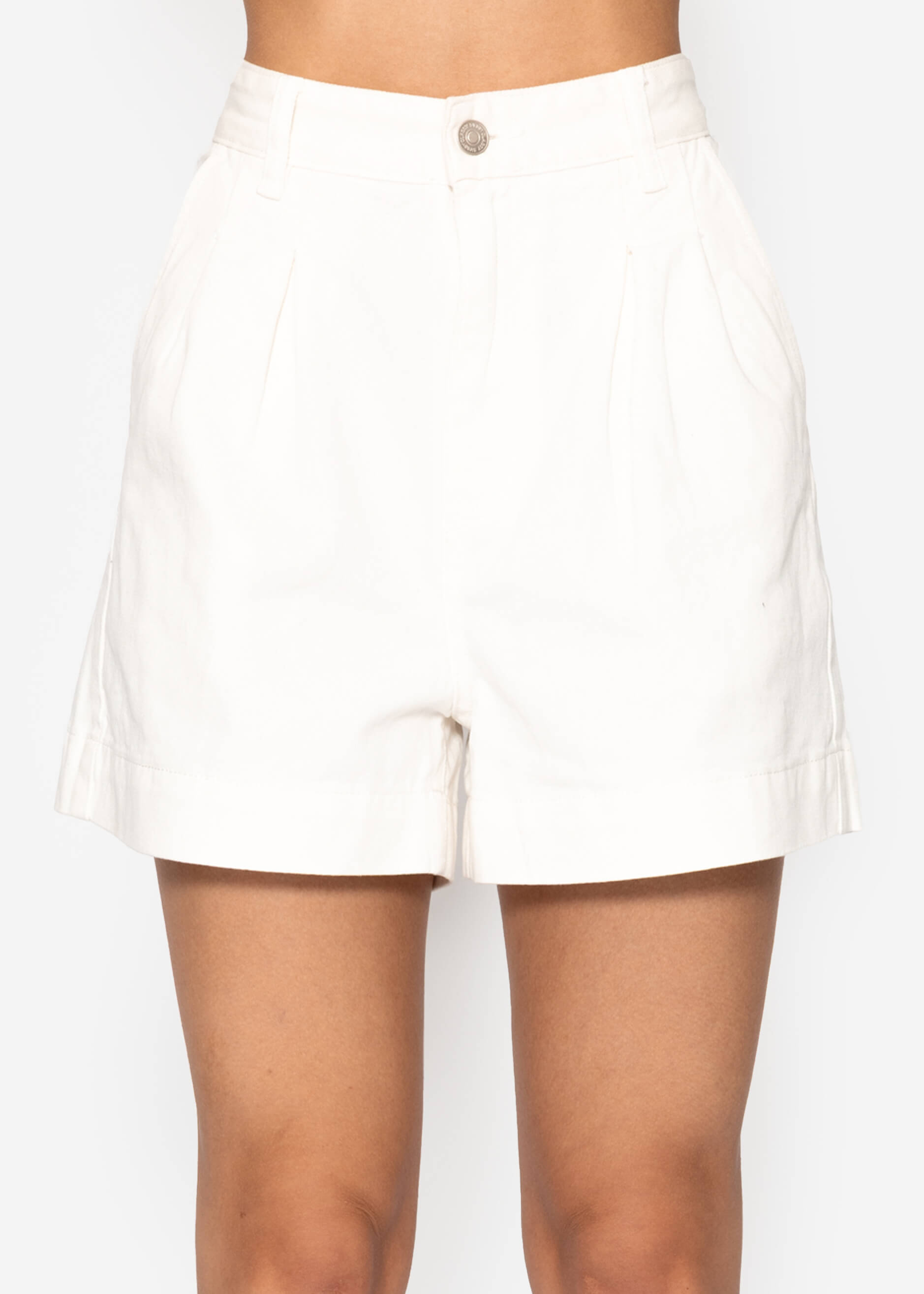 Weite jeans jeans shorts - offwhite