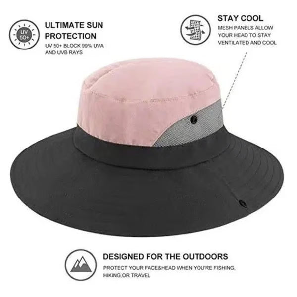 ☀️ Faltbarer Sonnenhut MIT 360 ° UV-SCHUTZ-Leicht, Stilvoll, Immer Dabei!